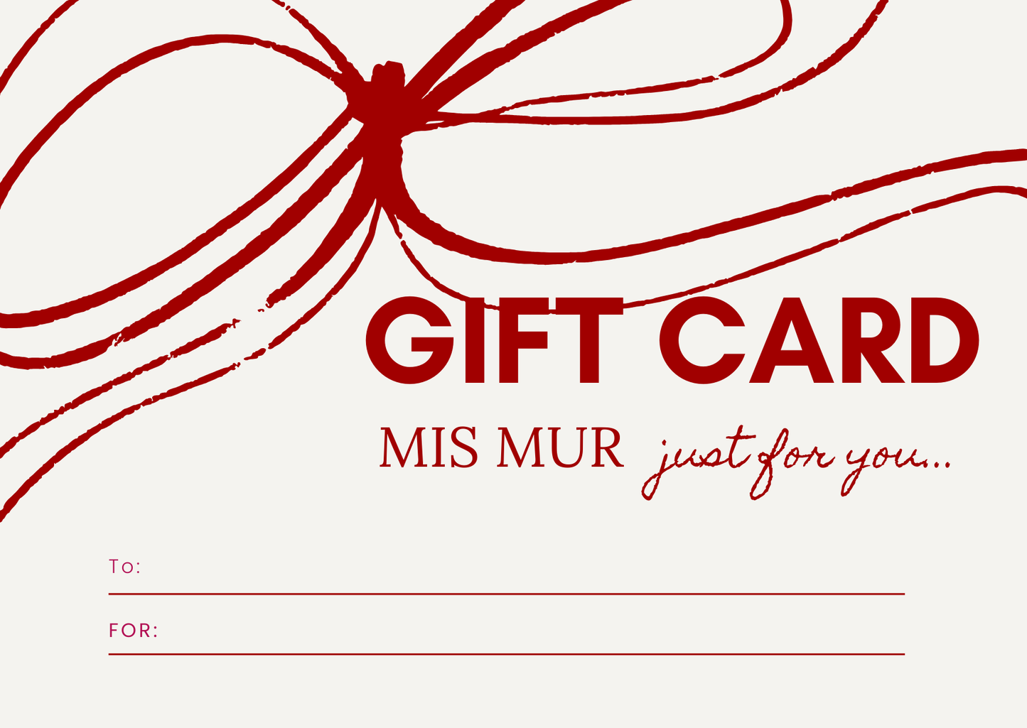 GIFT CARD